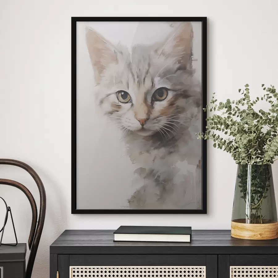 carta da parati Dipinto che imita un gatto nr. f48161