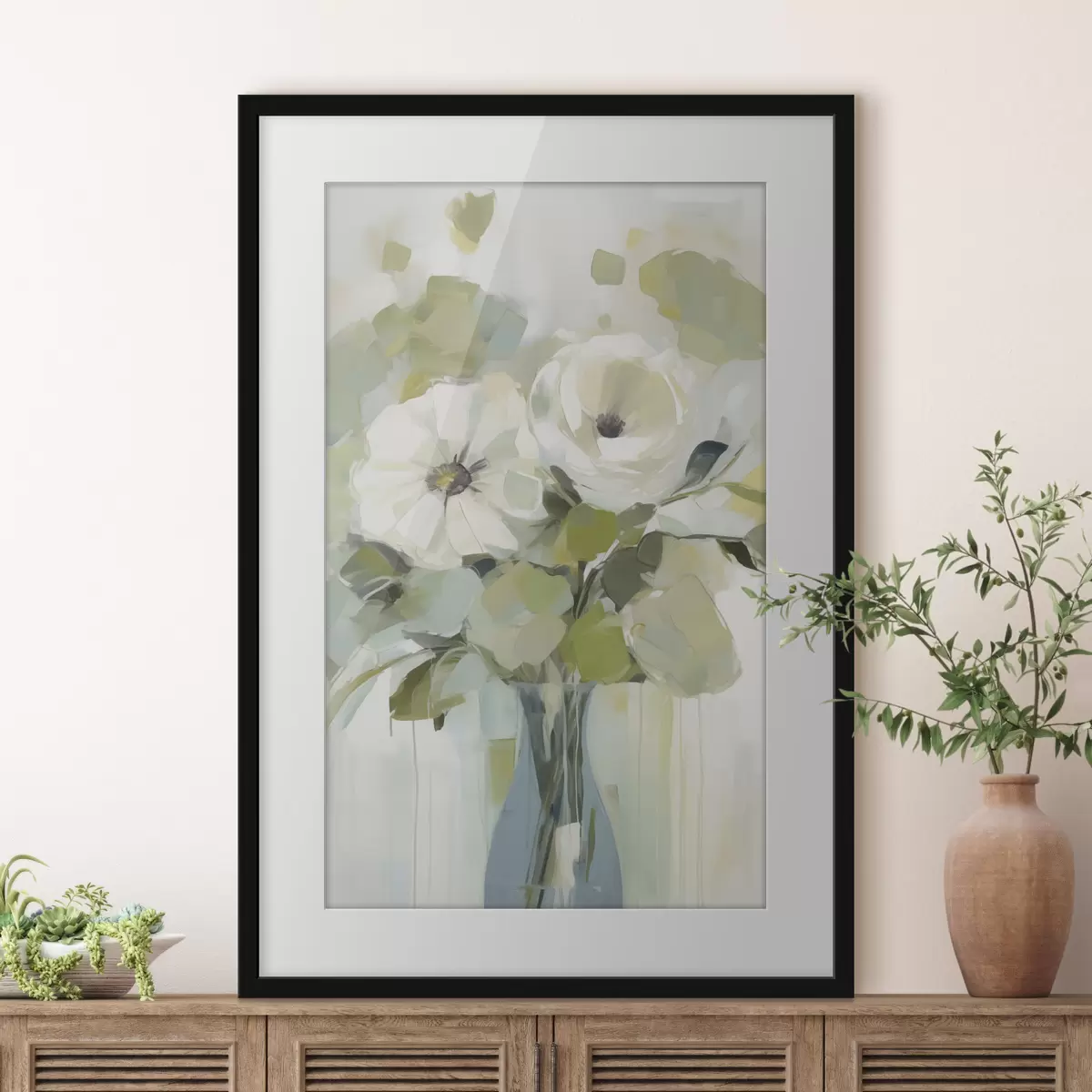 Poster Fiori in un vaso, dipinto imitazione f48167