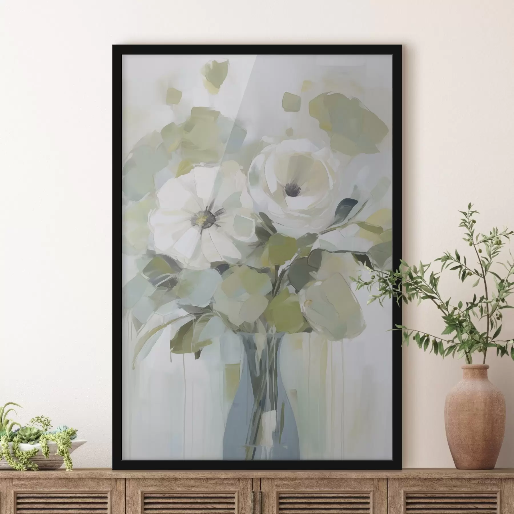 carta da parati Fiori in un vaso, dipinto imitazione nr. f48167