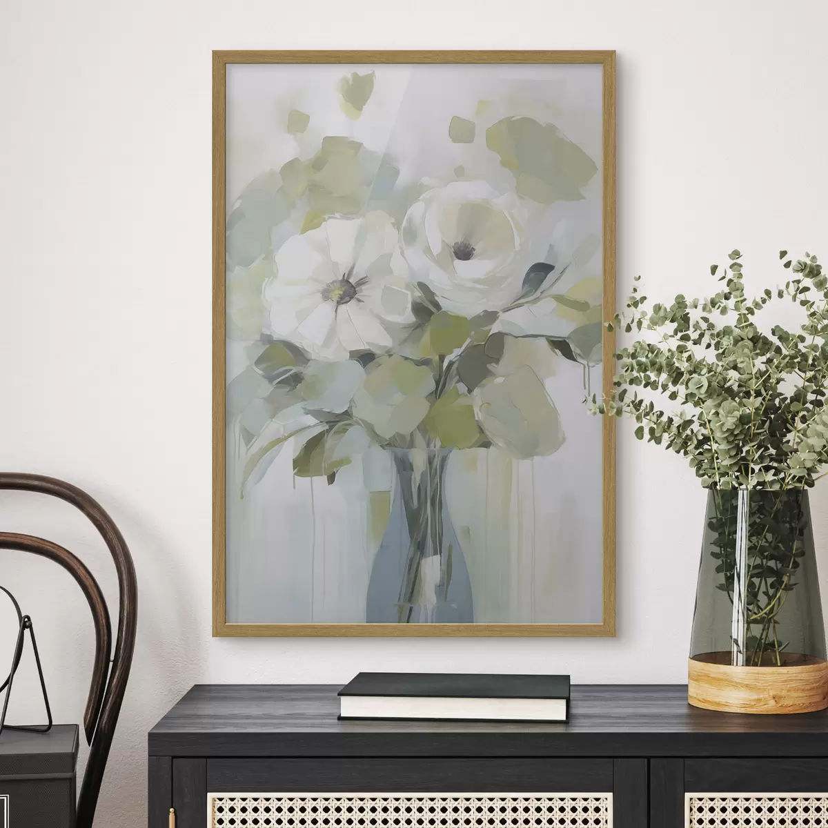 Poster Fiori in un vaso, dipinto imitazione f48167