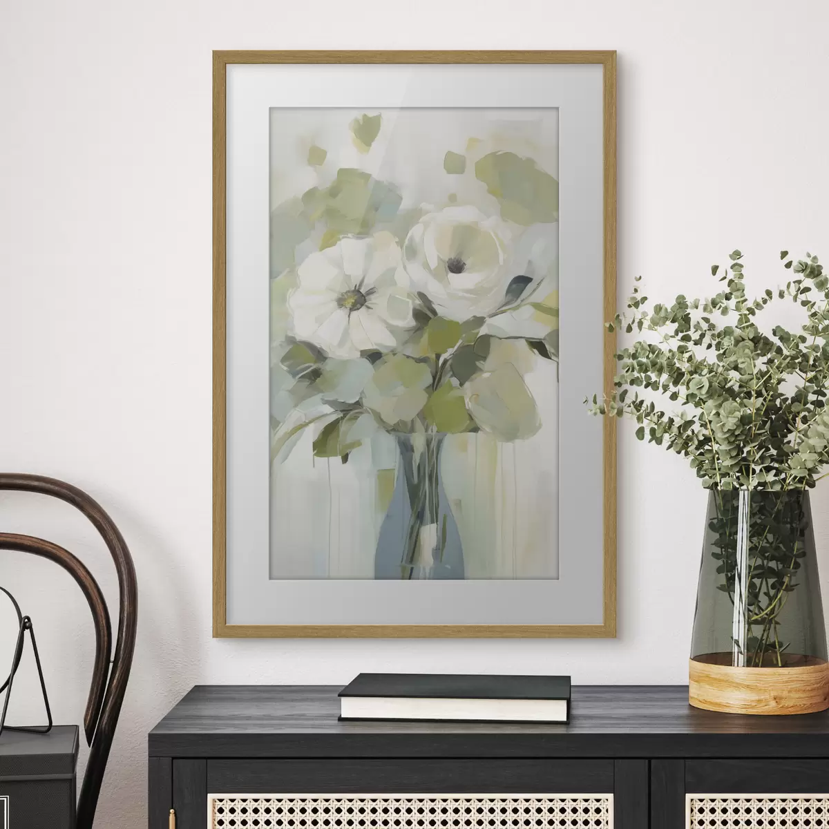 Poster Fiori in un vaso, dipinto imitazione f48167