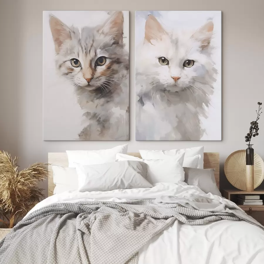 carta da parati Dipinto che imita un gatto nr. m30119