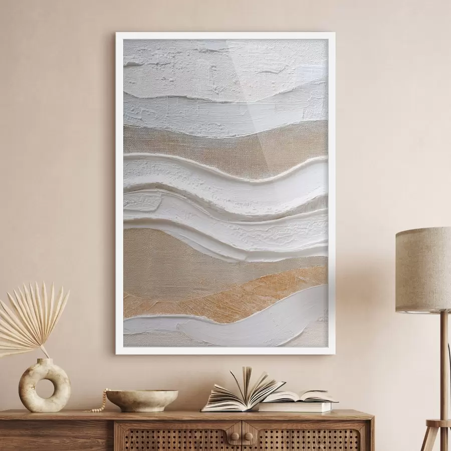 carta da parati Composizione materica con pennellate decise in stile minimalista nr. f47965