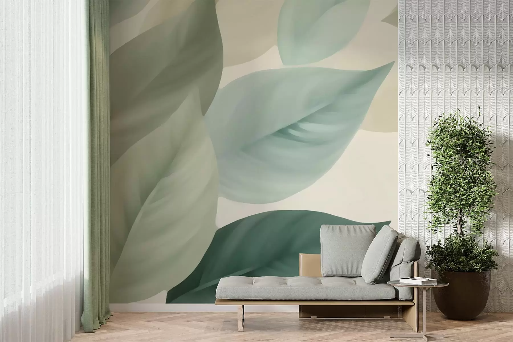 carta da parati Foglie grandi nr. w05107