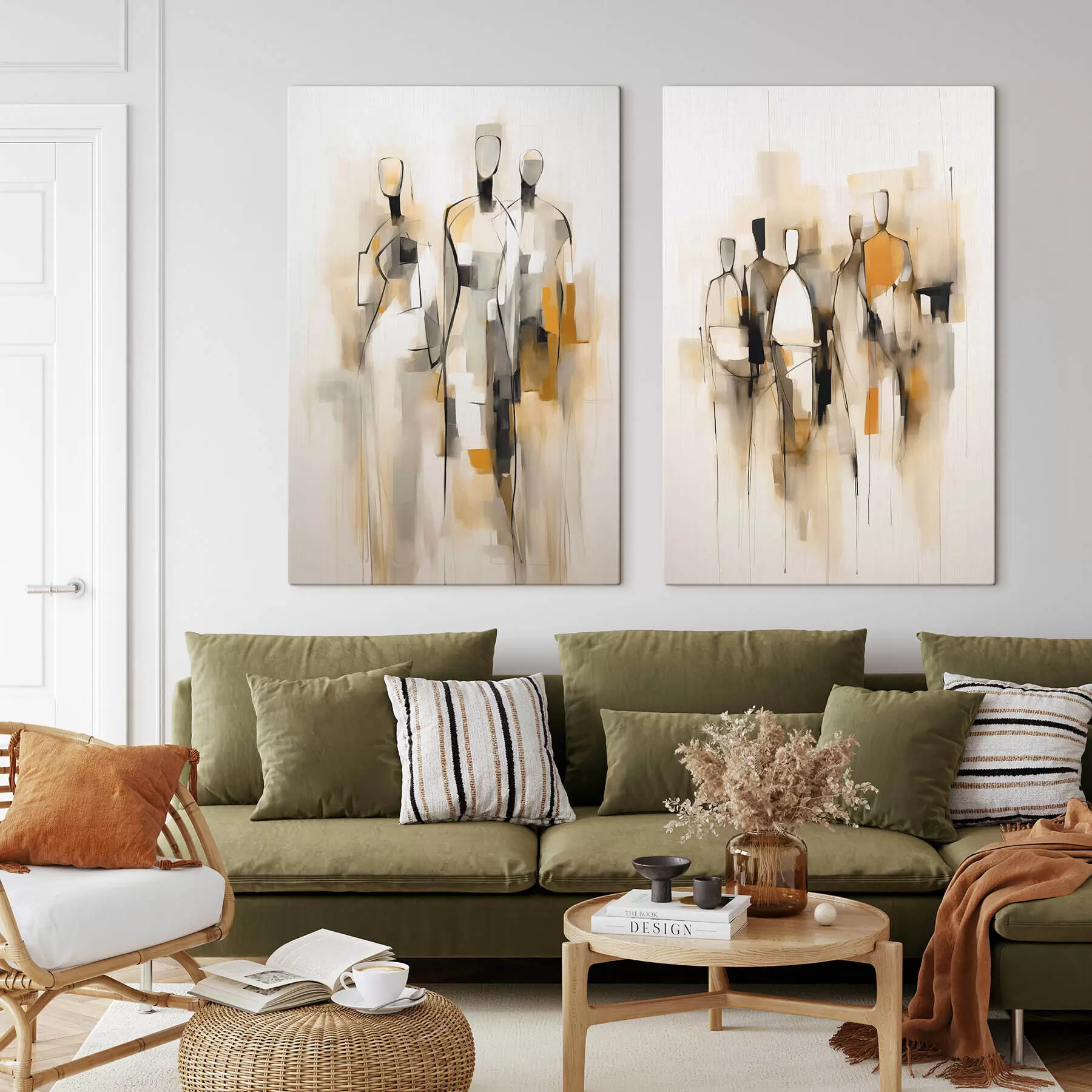 carta da parati Silhouette astratte nr. m30125