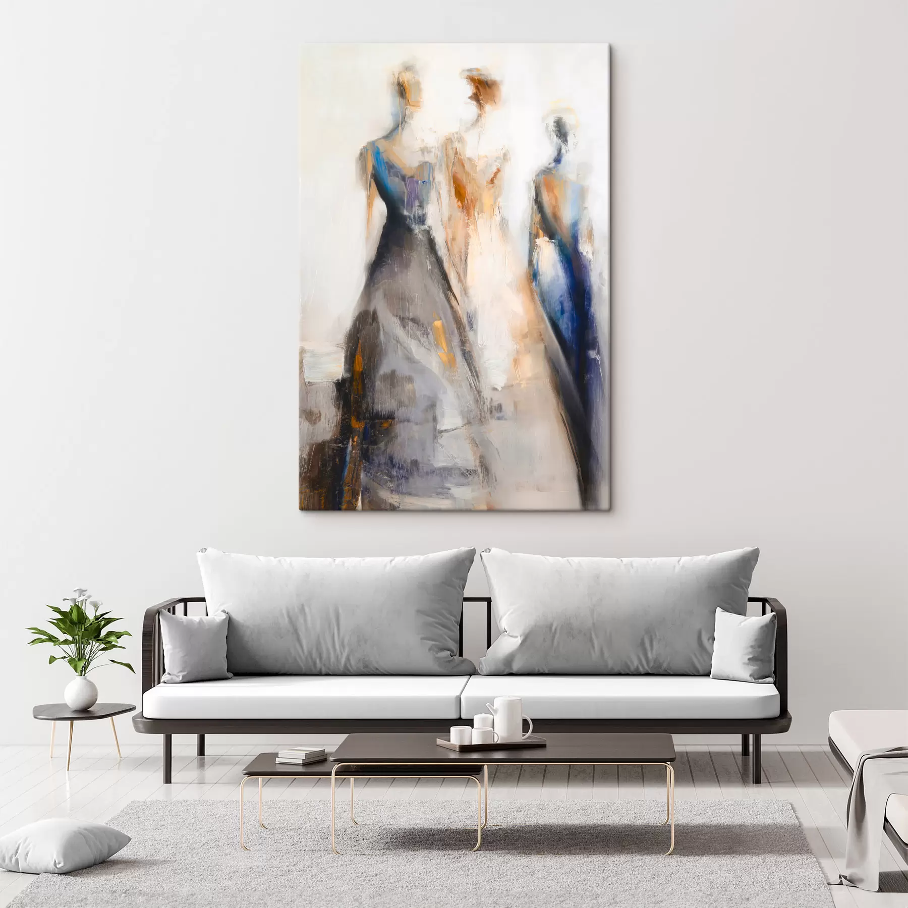 carta da parati Eleganti sagome femminili astratte nr. s48179