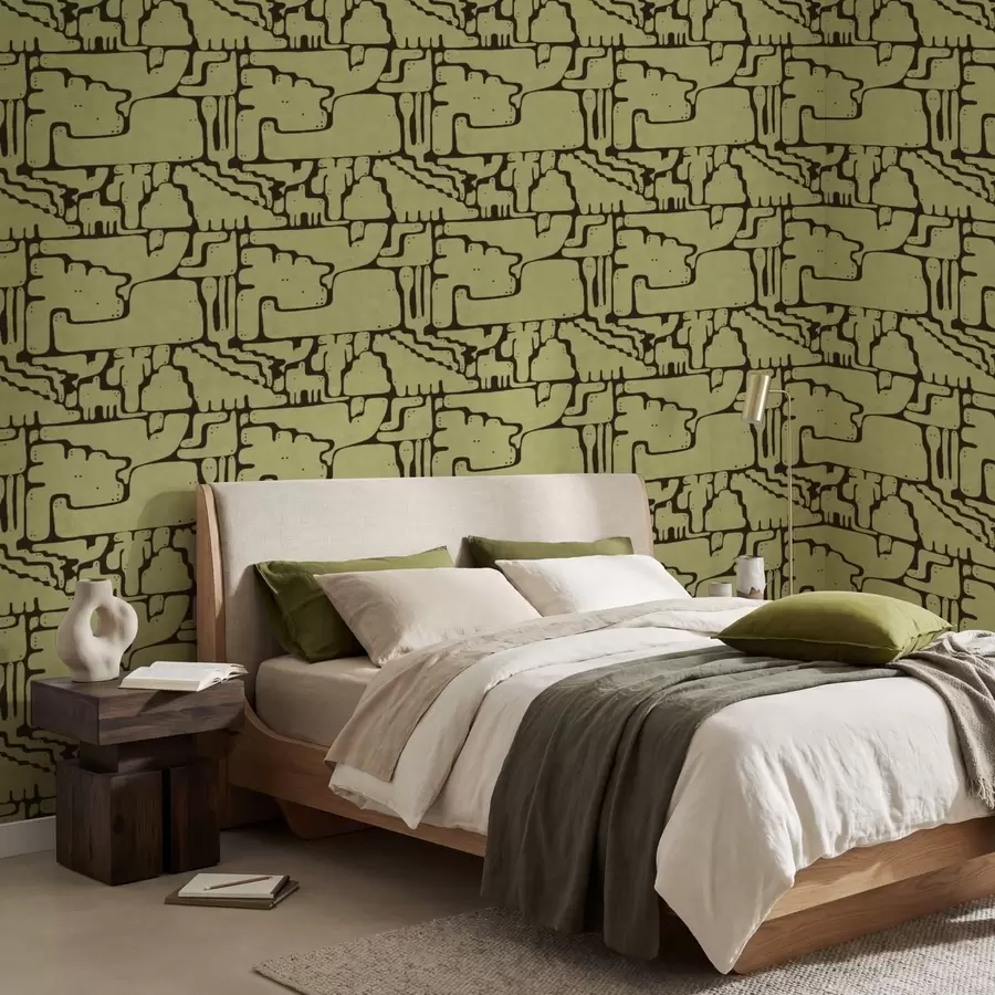 carta da parati Motivo astratto con linee scure nr. a01122v1