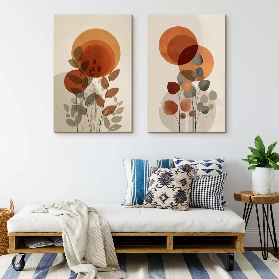 carta da parati Foglie astratte nr. m30158