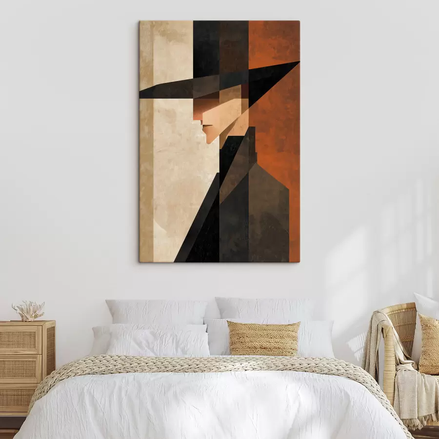 carta da parati Ritratto astratto geometrico nr. s48230