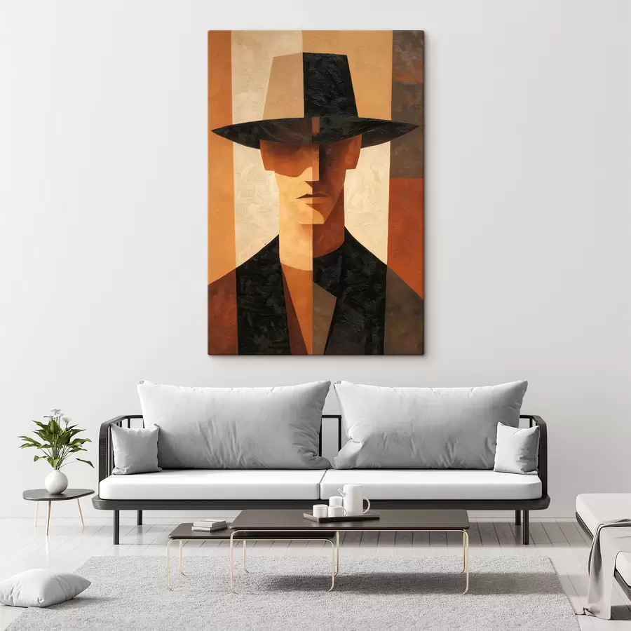 carta da parati Ritratto astratto geometrico nr. s48231