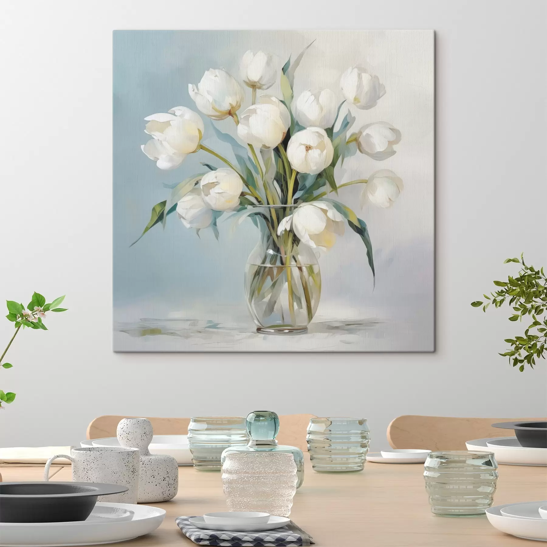 carta da parati Imitazione di tulipani in vaso nr. s48266