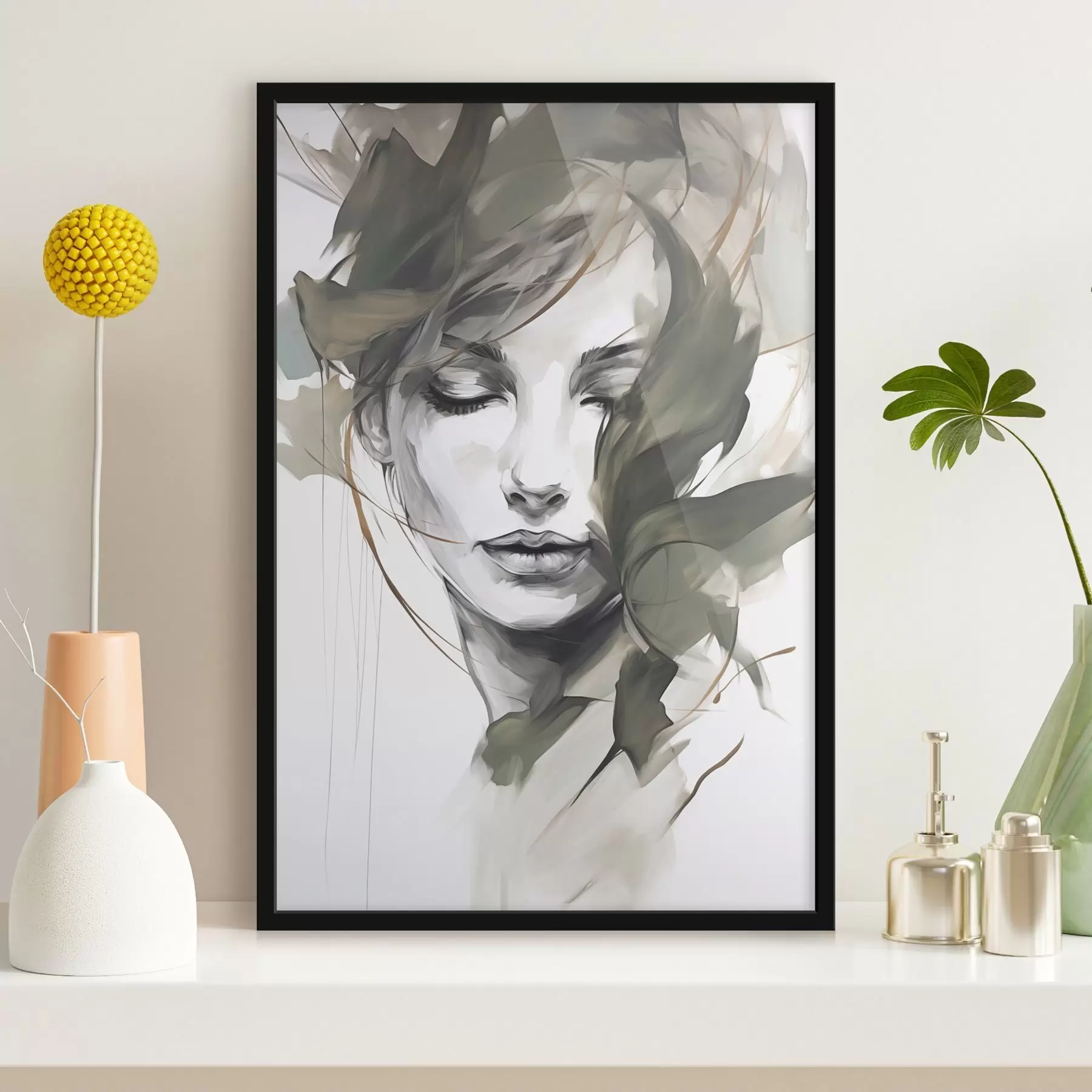 carta da parati Ritratto femminile astratto nr. f48270