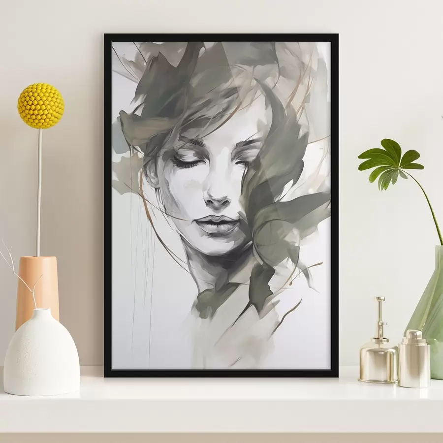 carta da parati Ritratto femminile astratto nr. f48270