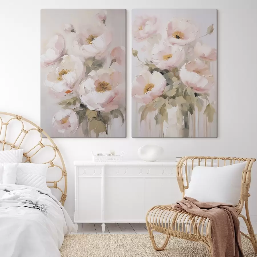 carta da parati Fiori astratti imitazione di pittura nr. m30166