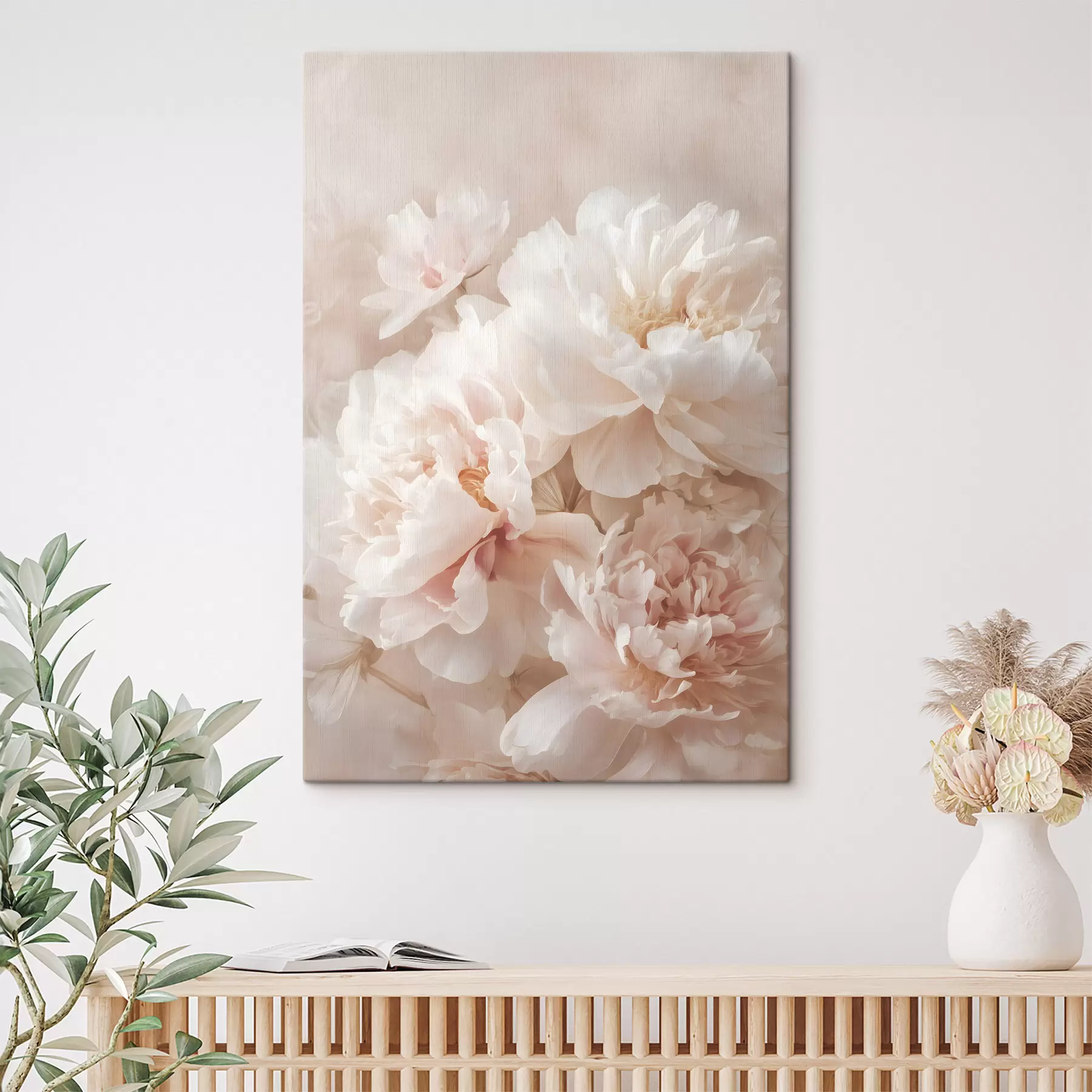 carta da parati peonie rosa rigogliose nr. s47953