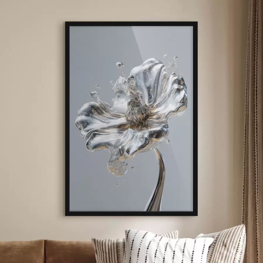 carta da parati fiore in stile texture liquida nr. f47956