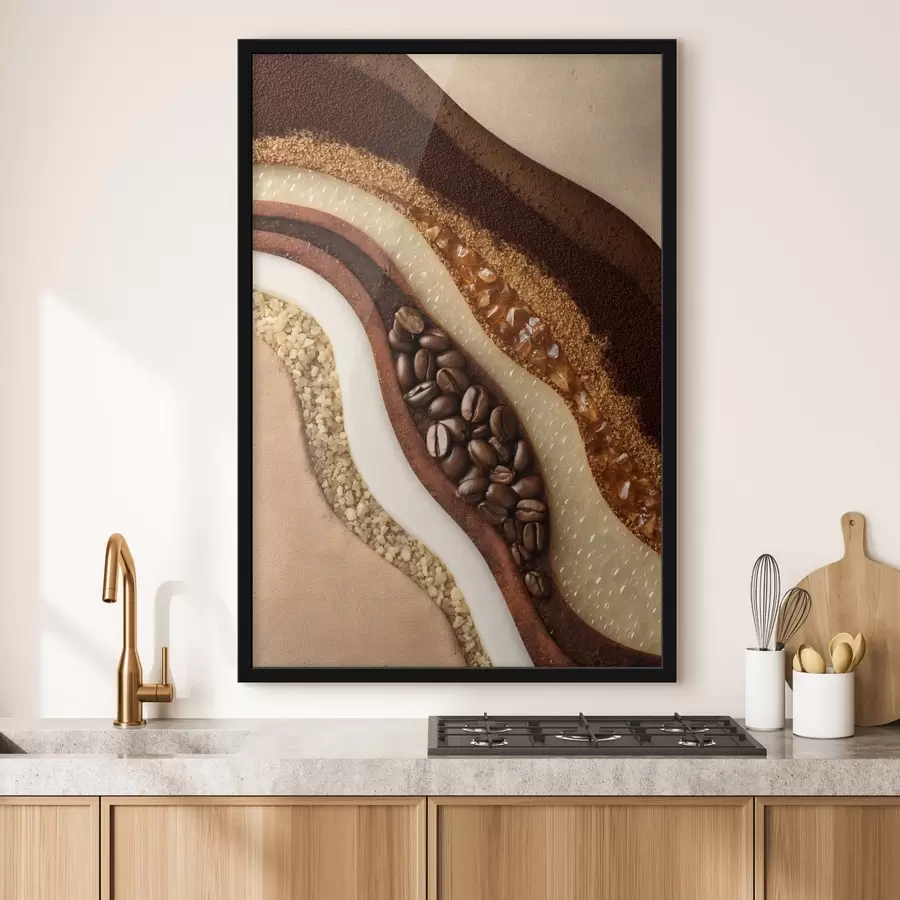 carta da parati strati di caffè nr. f47960