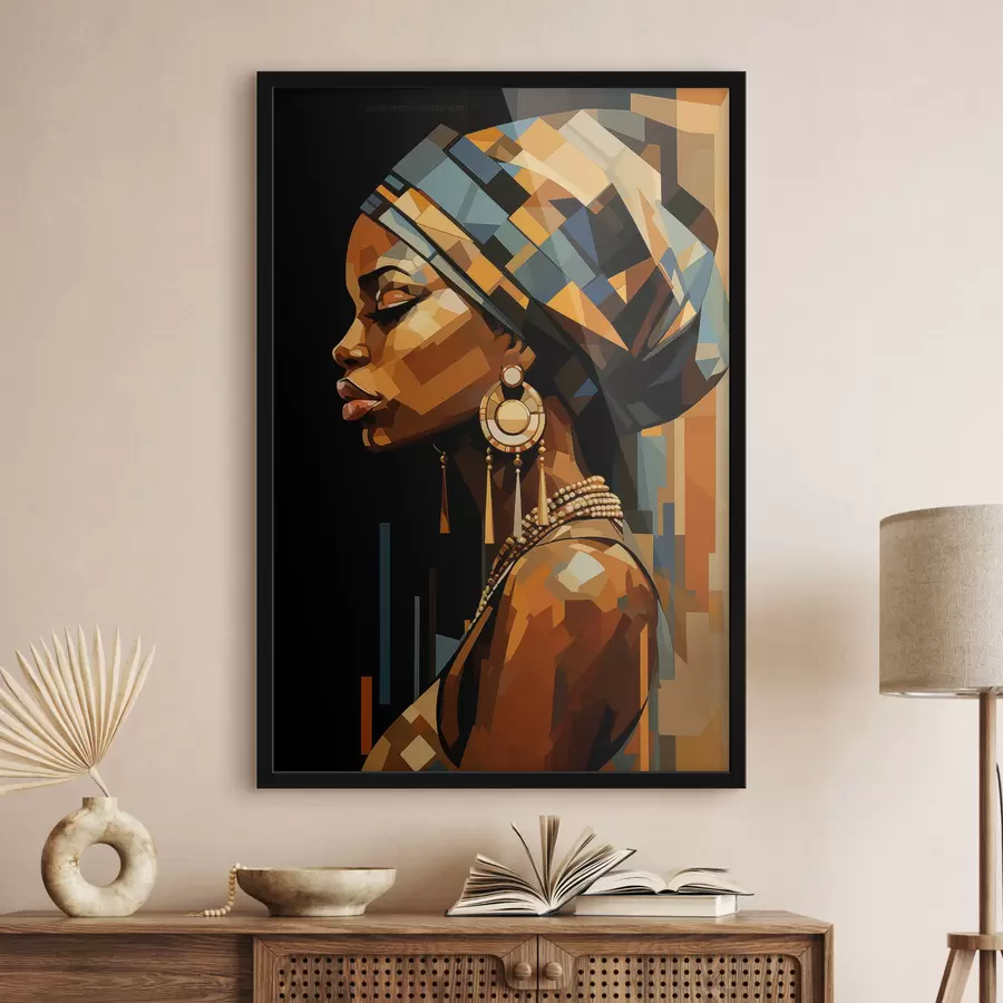 carta da parati Ritratto astratto di donna nr. f48299