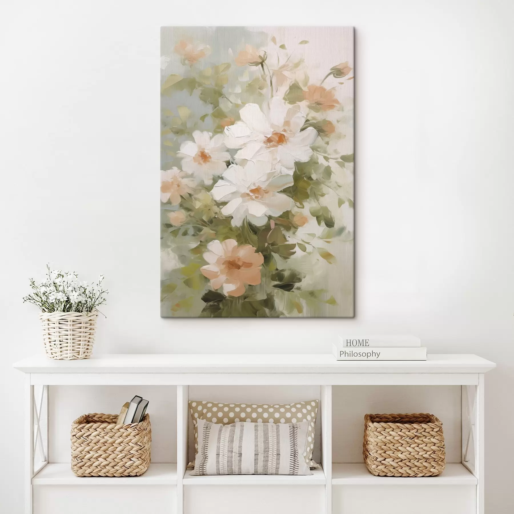 carta da parati Delicati fiori imitazione di dipinto nr. s48323