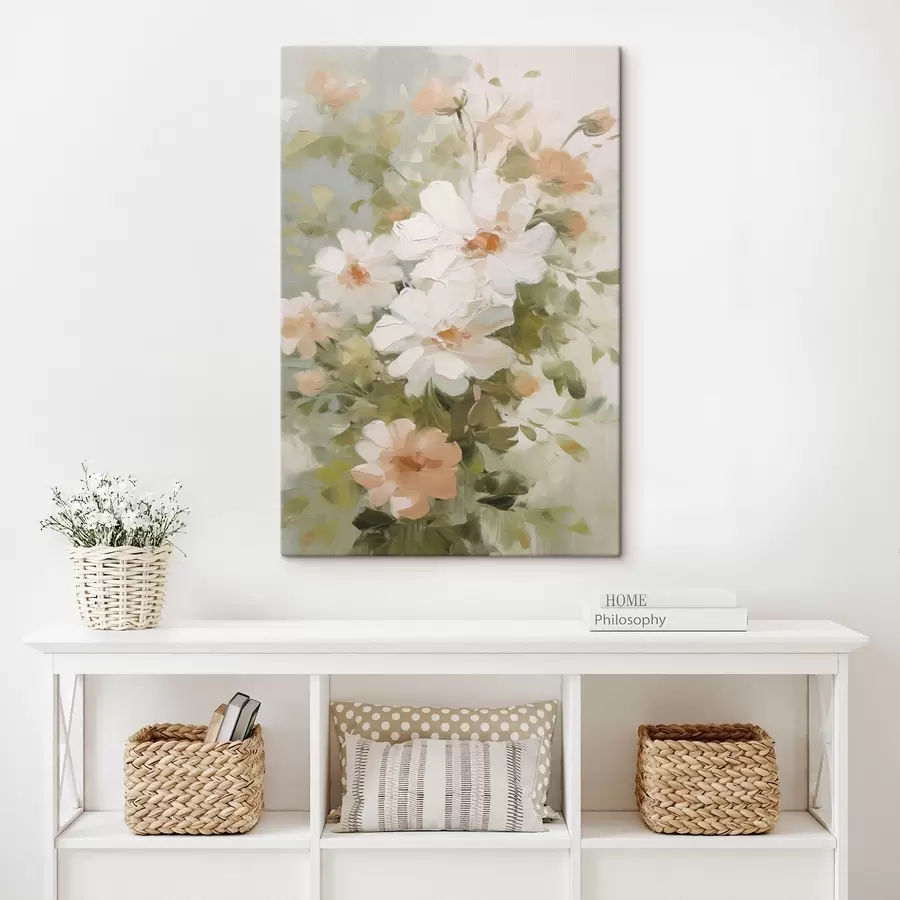 carta da parati Delicati fiori imitazione di dipinto nr. s48323