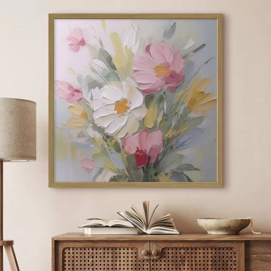 carta da parati Un bouquet di fiori imitazione di un dipinto nr. f48317