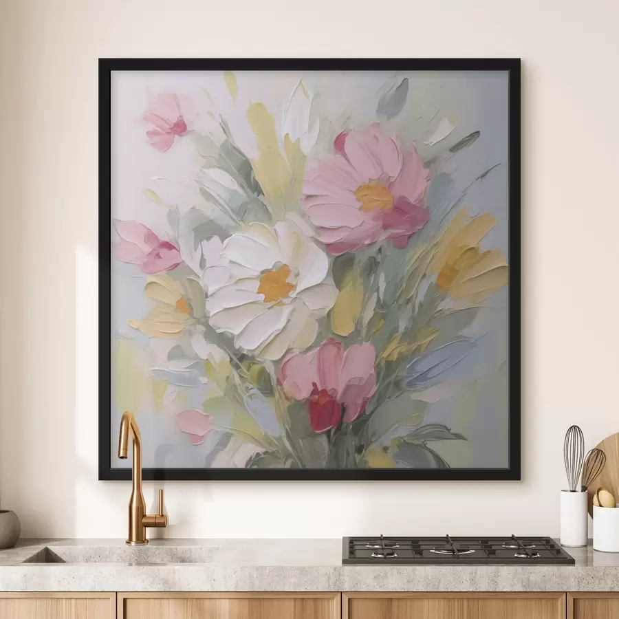 carta da parati Un bouquet di fiori imitazione di un dipinto nr. f48317