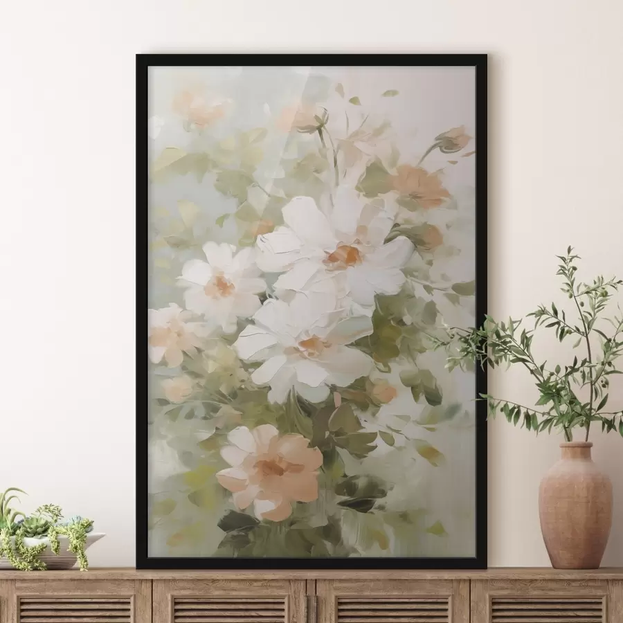 carta da parati Delicati fiori imitazione di dipinto nr. f48323