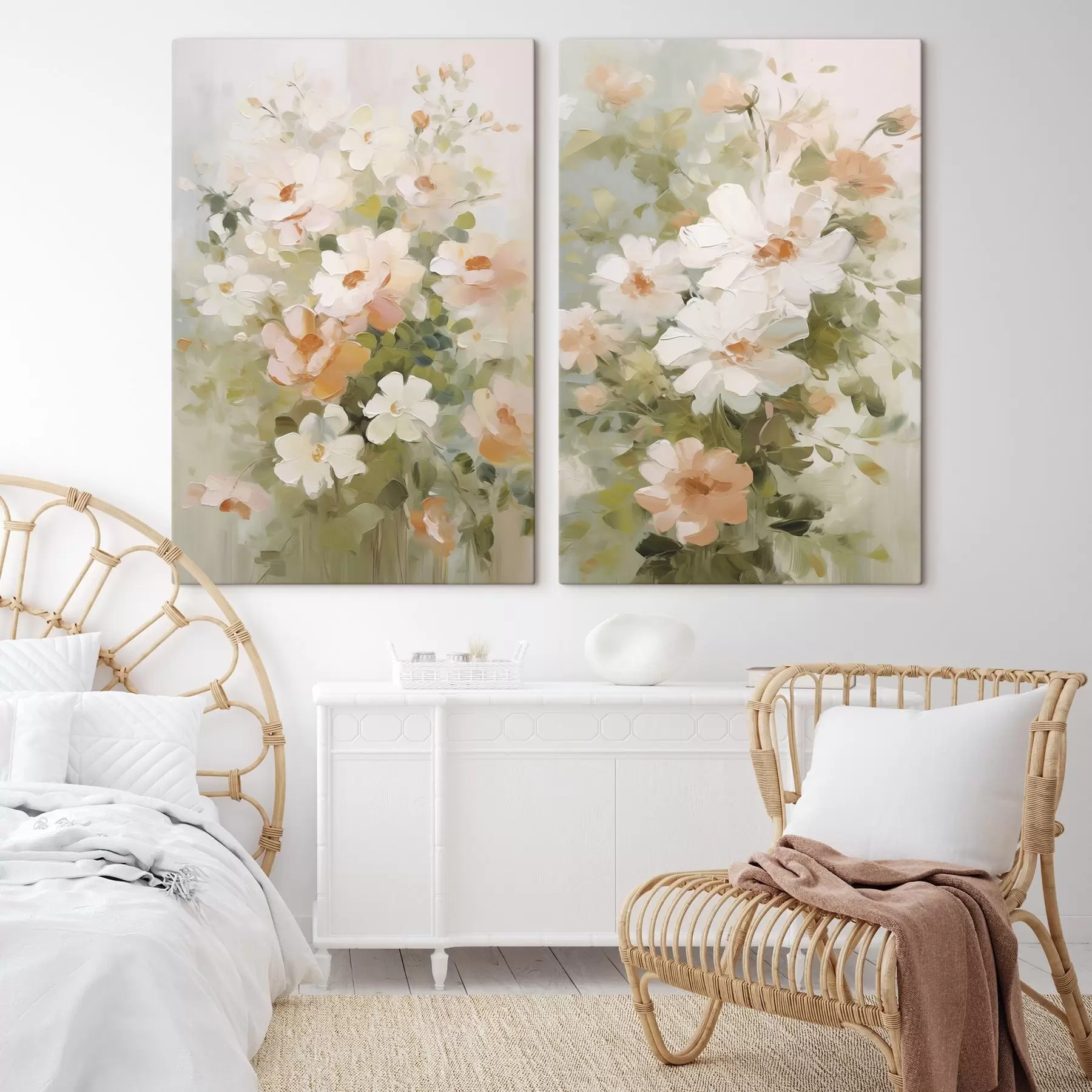 carta da parati Pittura a imitazione di fiori nr. m30188