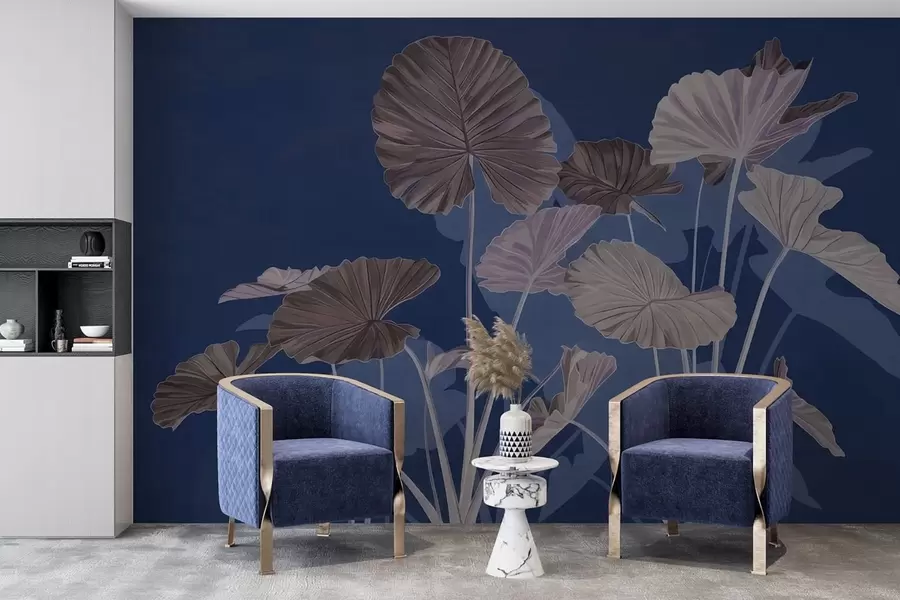 carta da parati Giardino dei fiori di loto dipinti nr. w05364