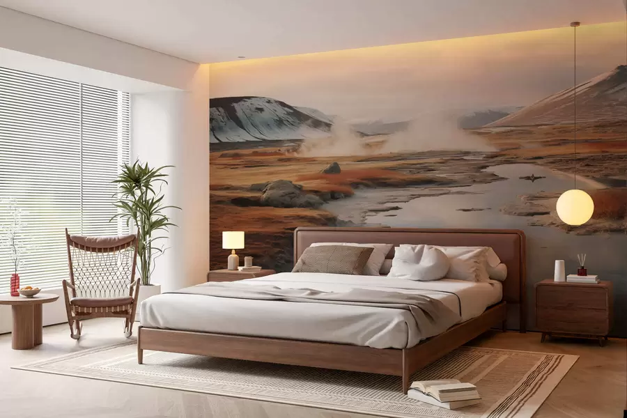 Carta da parati nature Valle fluviale 