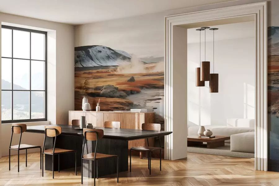 Carta da parati nature Valle fluviale 