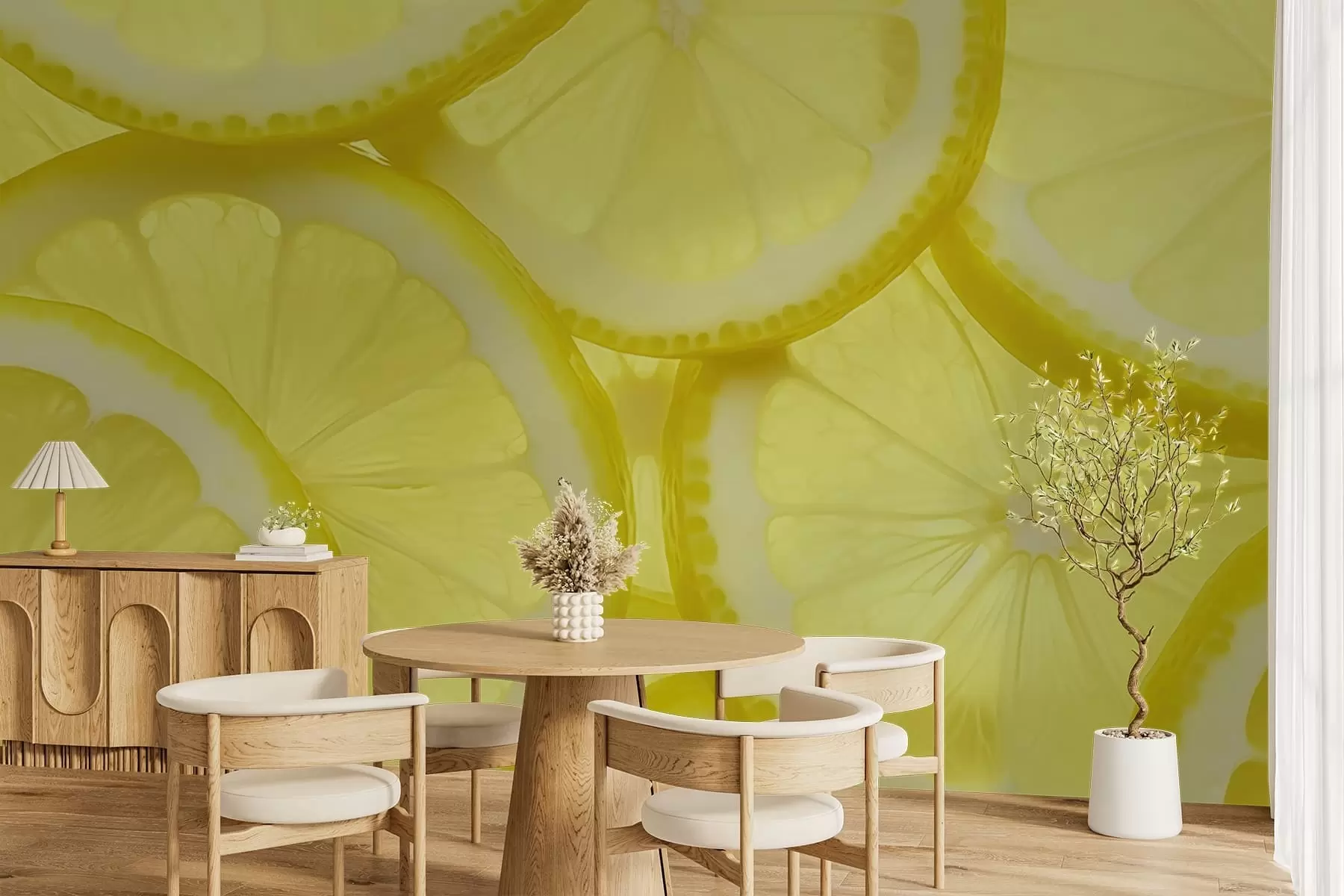 carta da parati Texture a fette di limone nr. w05351