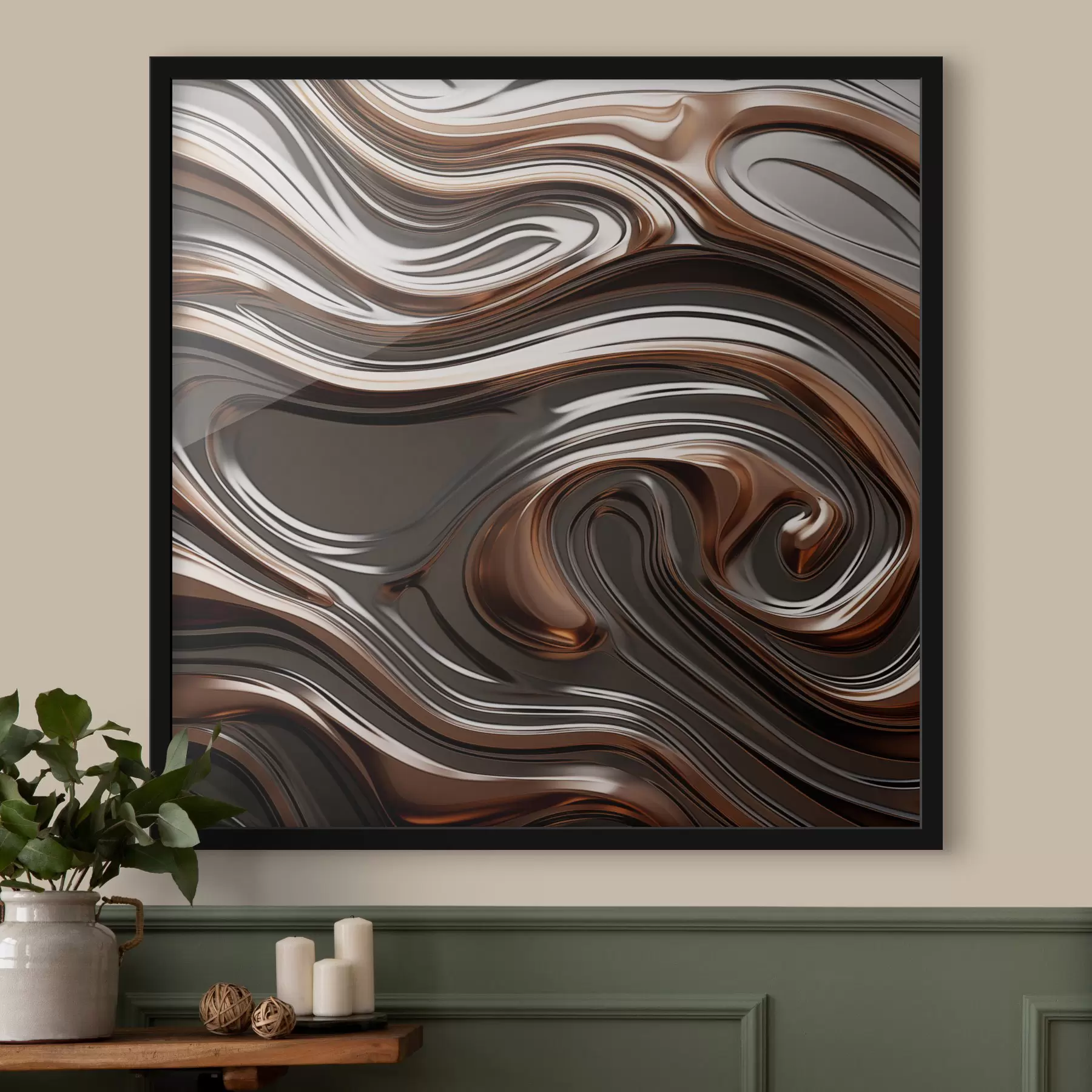 carta da parati Arte astratta con motivi a spirale nr. f48399