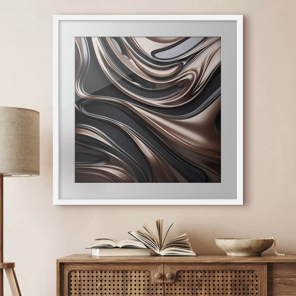 Poster Arte astratta con motivi a spirale f48400
