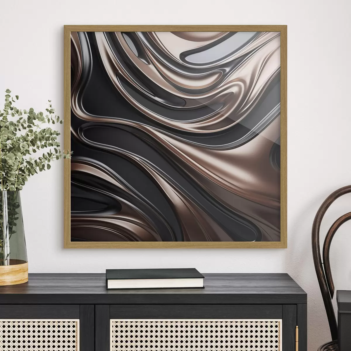Poster Arte astratta con motivi a spirale f48400
