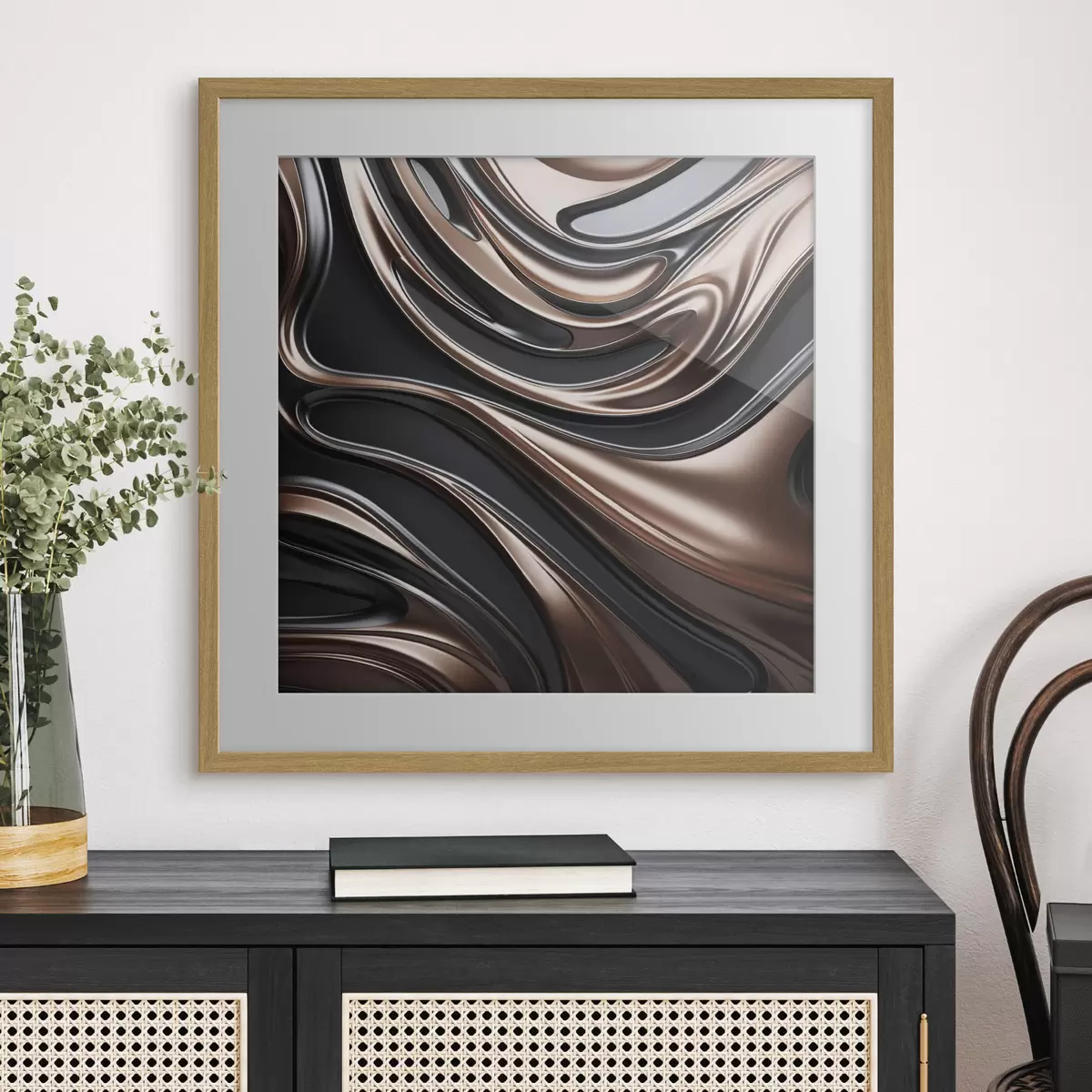 Poster Arte astratta con motivi a spirale f48400