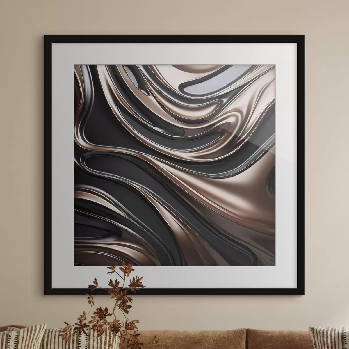Poster Arte astratta con motivi a spirale f48400