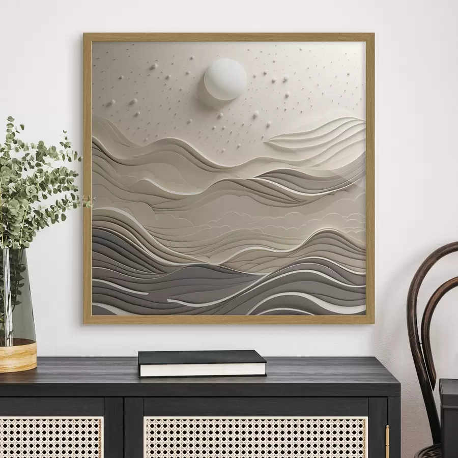 carta da parati Luna sulle dune nr. f48402