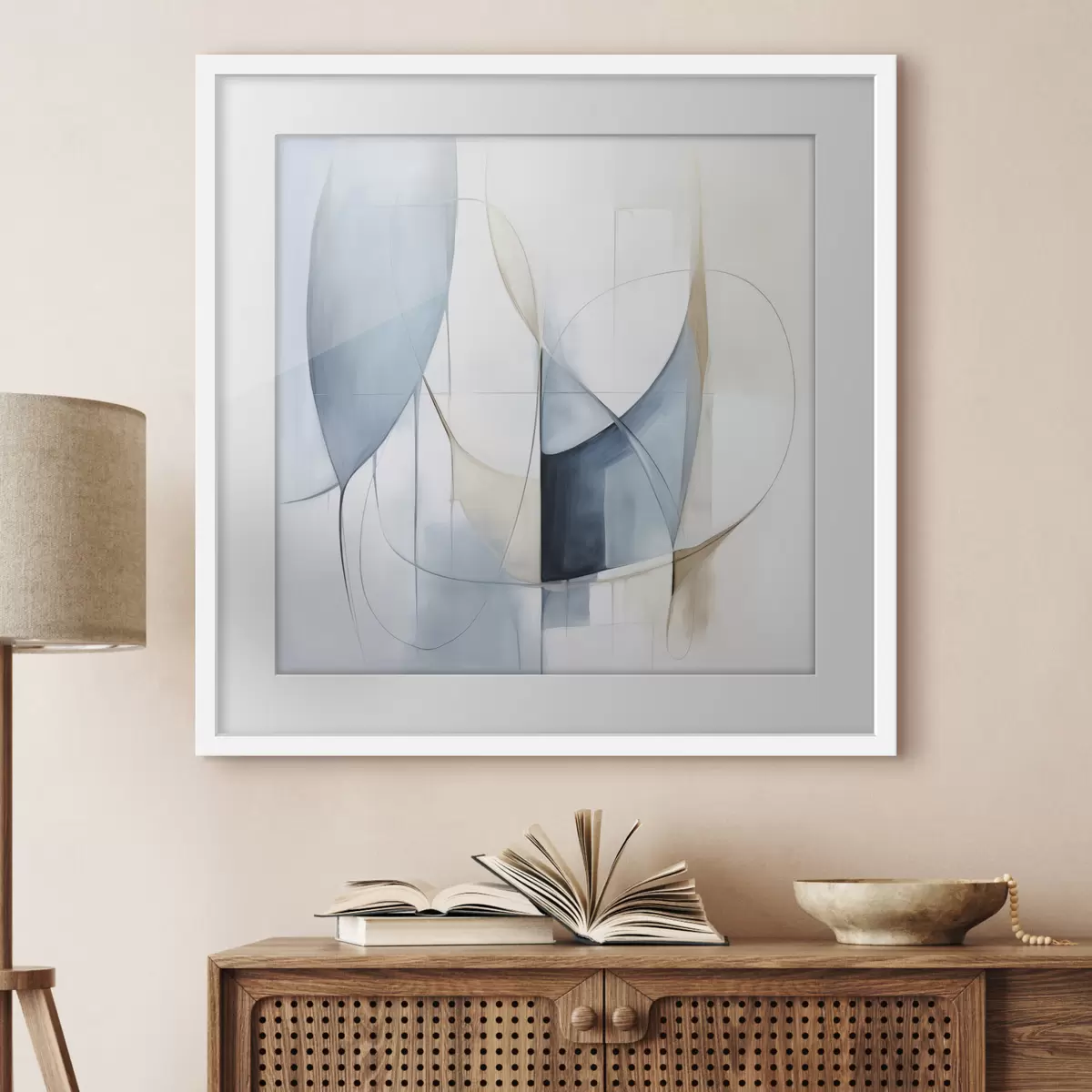 Poster Equilibrio azzurro f48404