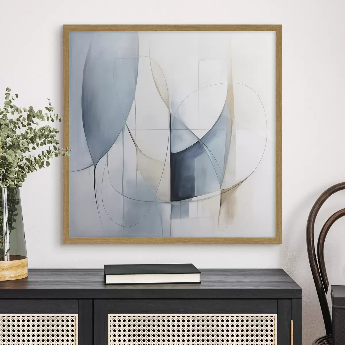 Poster Equilibrio azzurro f48404