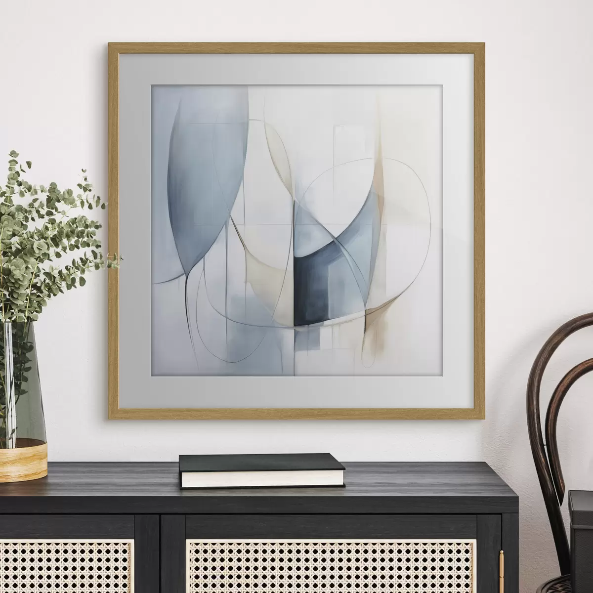 Poster Equilibrio azzurro f48404