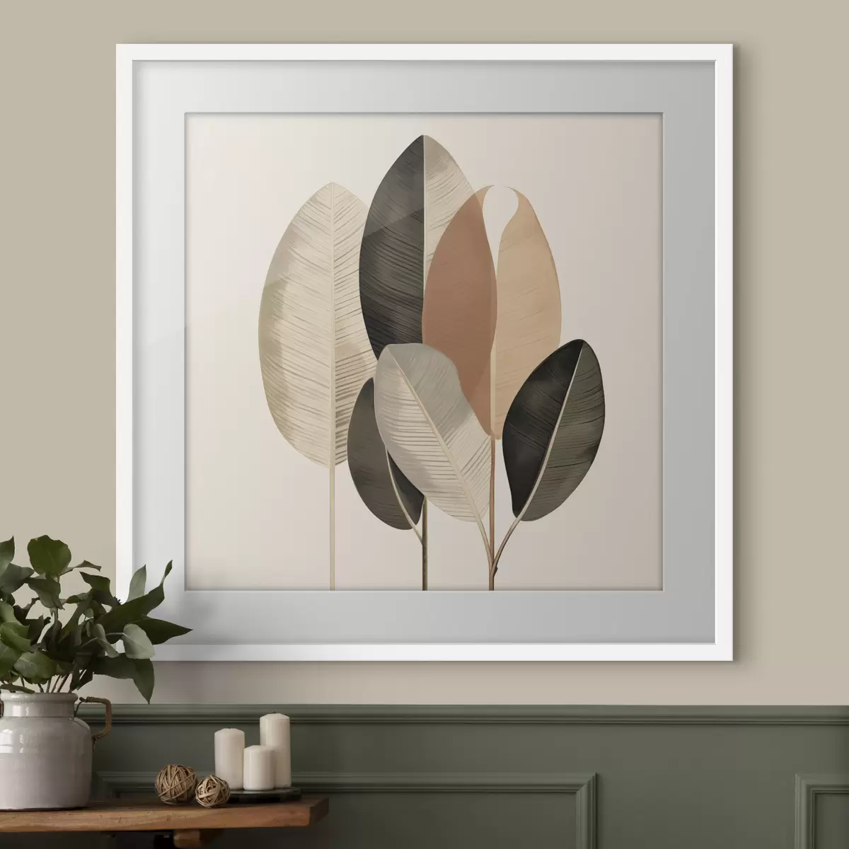 Poster Foglie e armonia f48414