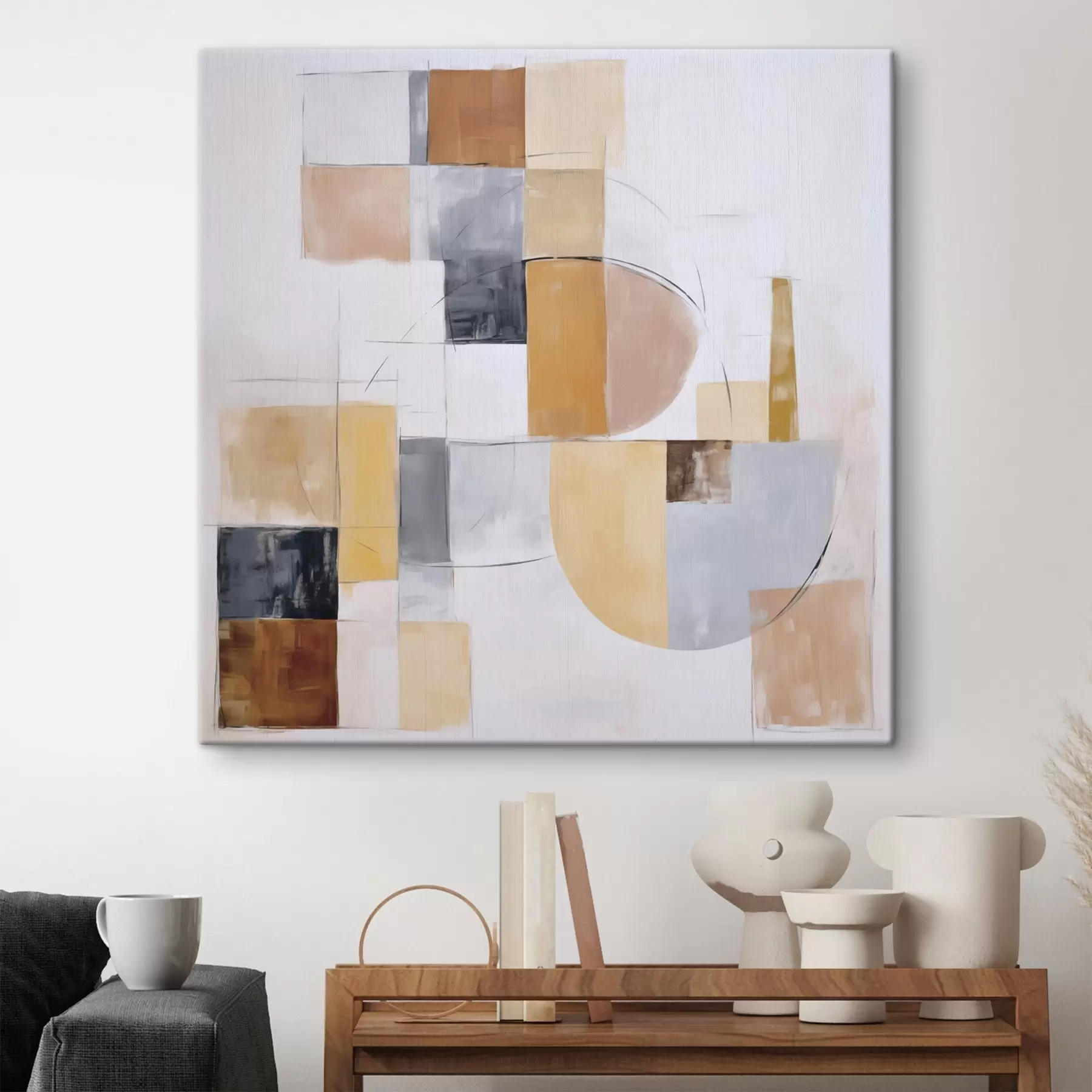 carta da parati Imitazione astratta di un dipinto consumato nr. s48417