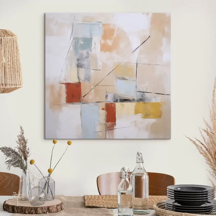 carta da parati Imitazione astratta e caotica di un dipinto consumato nr. s48418