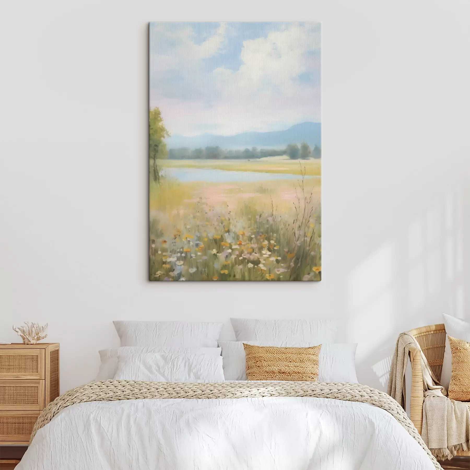 carta da parati Paesaggio di campo ad imitazione della pittura nr. s48419