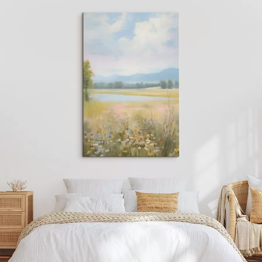 carta da parati Paesaggio di campo ad imitazione della pittura nr. s48419