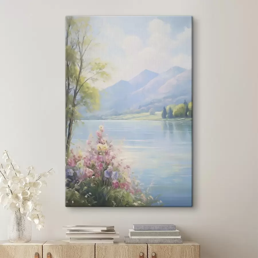 carta da parati Paesaggio lacustre ispirato a un dipinto nr. s48423