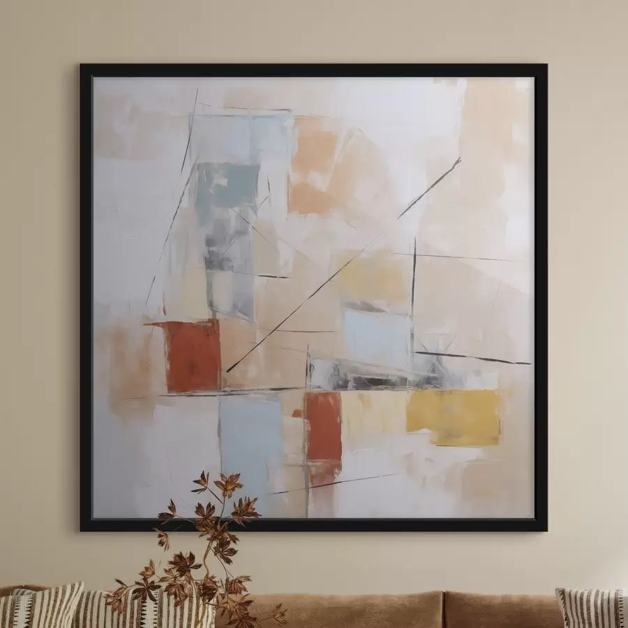 carta da parati Imitazione astratta e caotica di un dipinto consumato nr. f48418