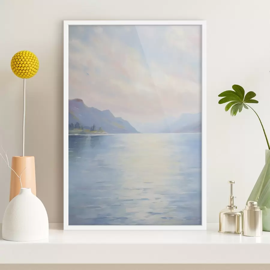 carta da parati Dipinto raffigurante un lago nr. f48424