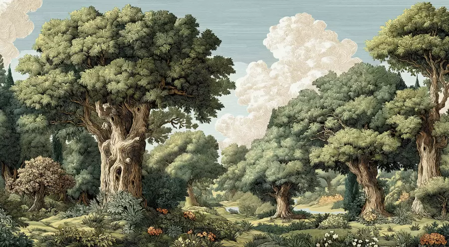 Carta da parati nature Una foresta 